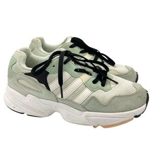 Adidas Yung-96 athletic mint green sneakers size 5